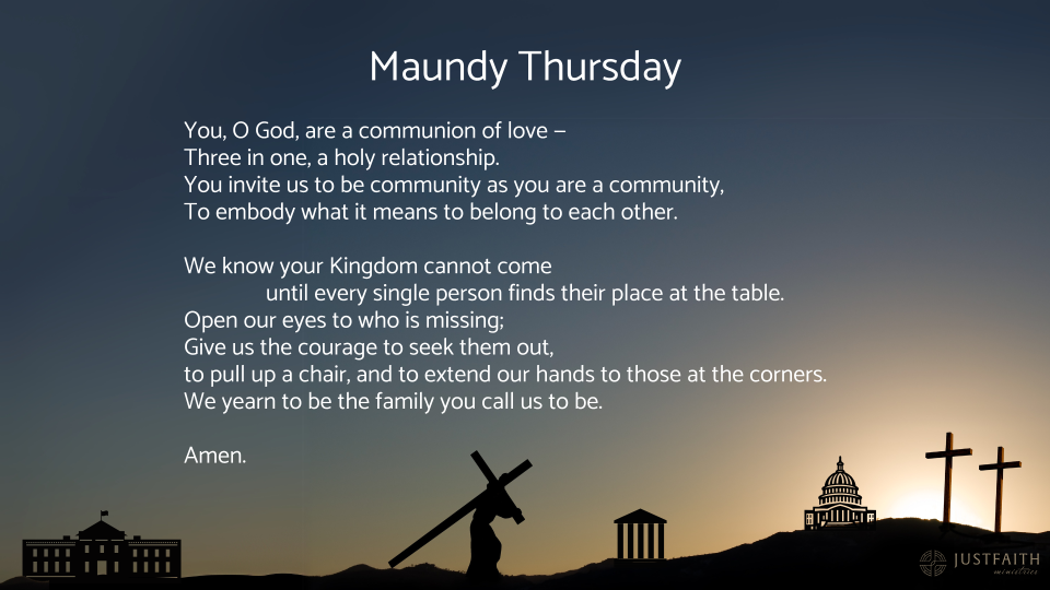 Holy Week for the People Holy Thursday Prayer